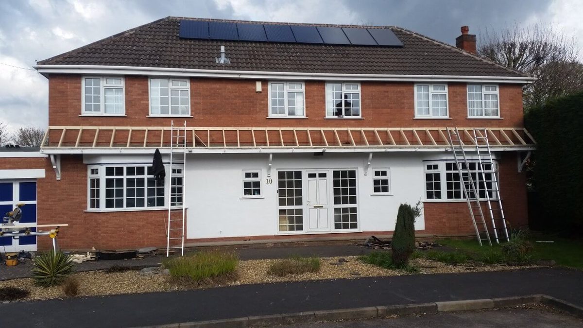 Residential property assessed for a flat roof conversion