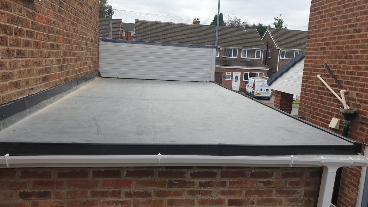 Completed modern flat roof conversion